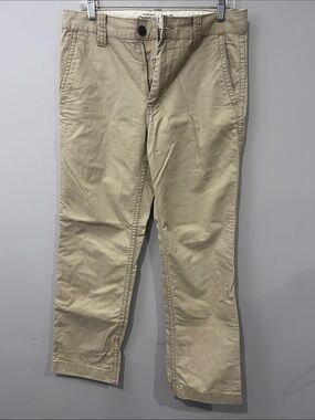 Aeropostale Beige Straight-Leg Chino Pants